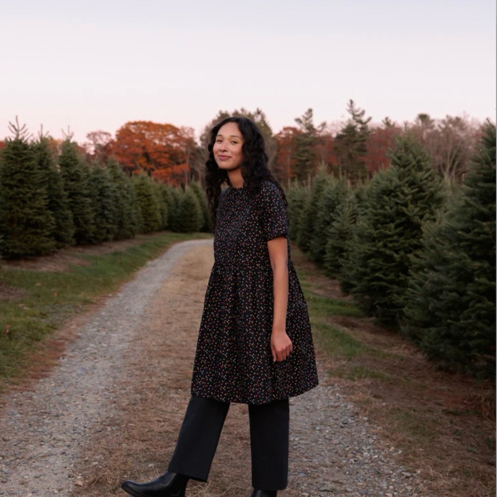 Tradlands Nico Black Floral Dress